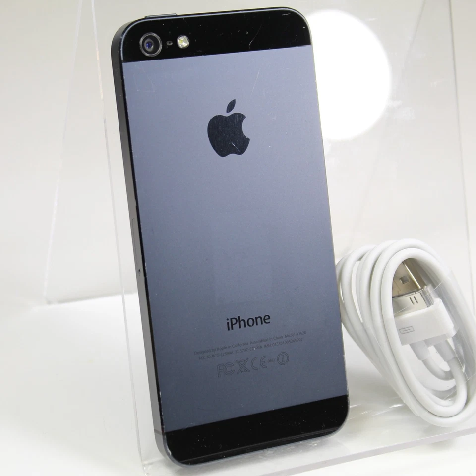Vintage Apple iPhone 5 A1428 Unlocked Smartphone 4G LTE Black 16GB IOS 10.3.4 - Image 3 of 4