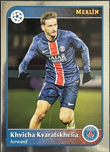 OFFICIAL KVARATSKHELIA #7 2024-25 UCL Away PSG PRINT | eBay