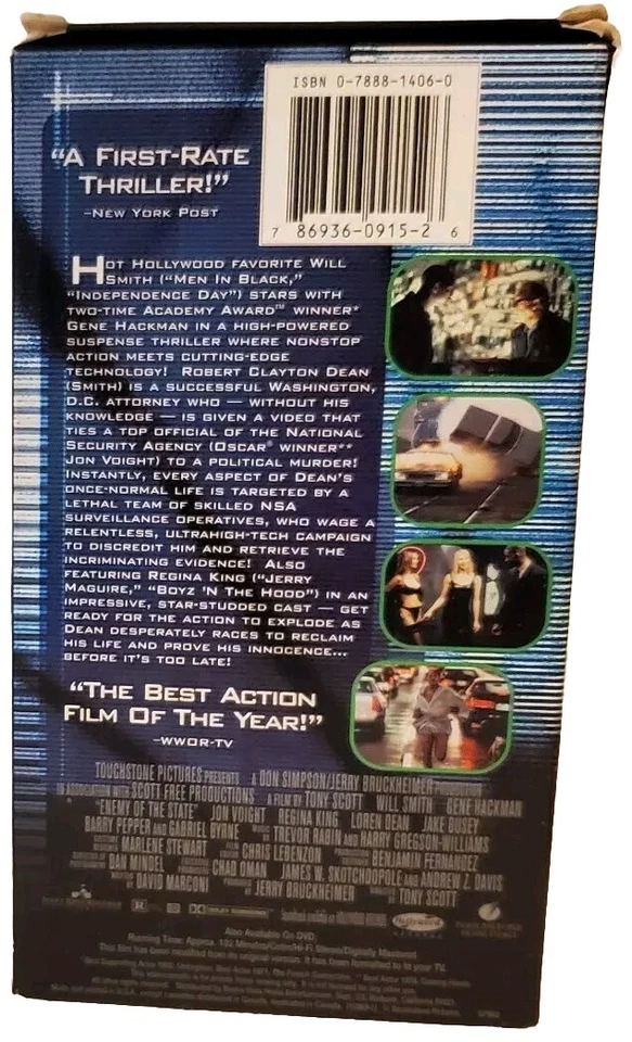 Enemy Of the State - VHS - Gene Hackman - Image 2 of 3