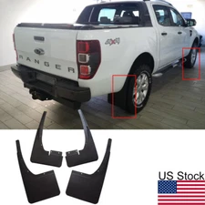 For 2011-18 Ford Ranger T6 4PCS Front & Rear Mud Flaps Splash Mud Guards Fender