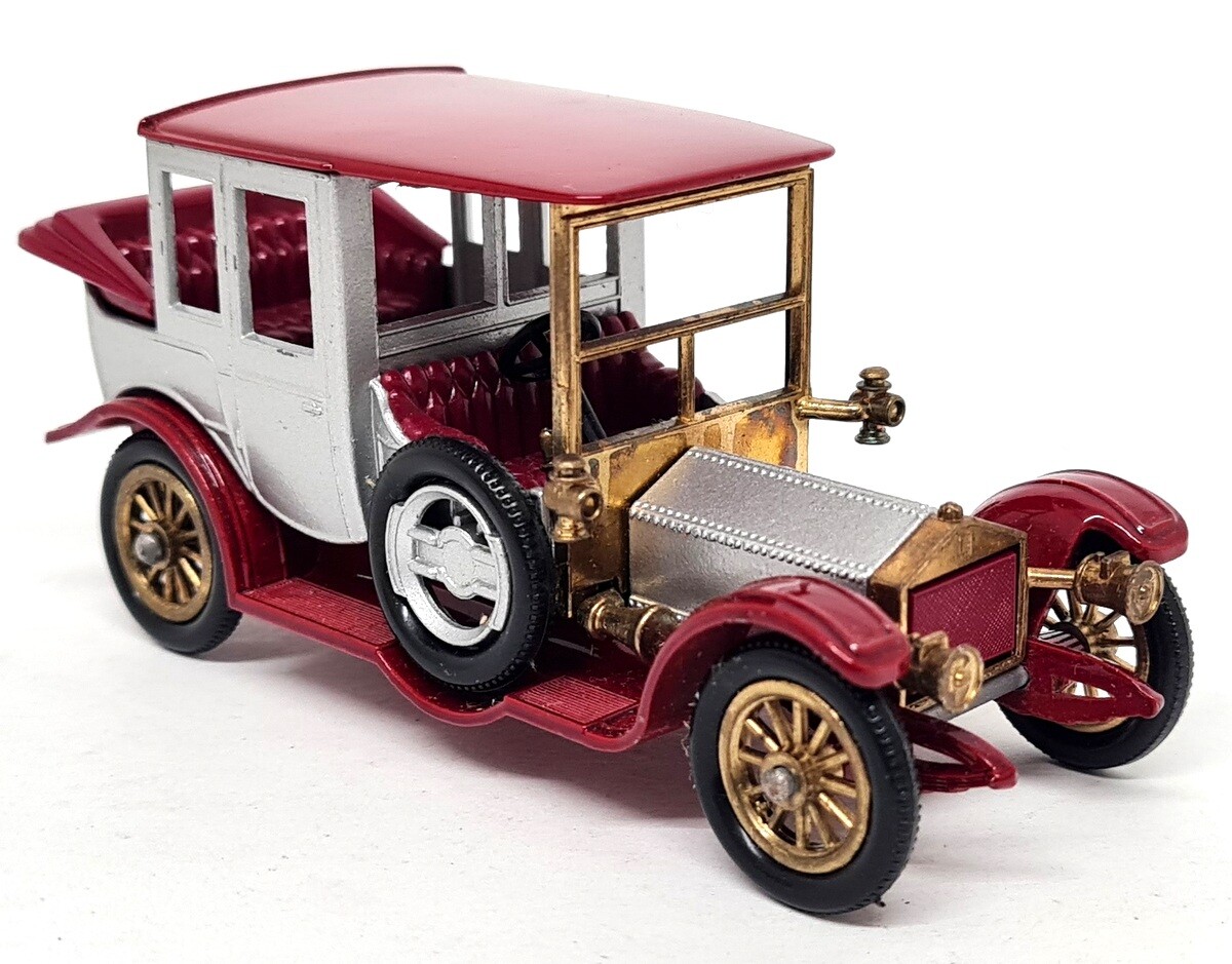 マッチボックス　1912 ROLLS-ROYCE 1970年代購入 Matchbox Y-7 - 1912 Rolls Royce Silver Red With Box Vintage