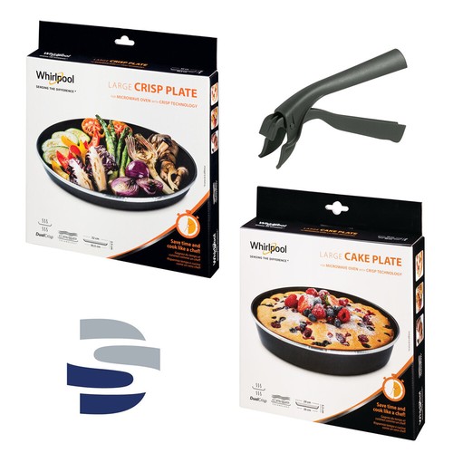 BUNDLE MICROONDE PIATTO CRISP 30,5 Cm + TORTIERA 29 Cm BORDO 5,5 Cm +  MANIGLIA | eBay