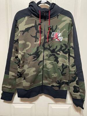Nike Air Jordan Full Zip Camo Hoodie 'SAMPLE' Size Men's Small