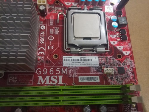 PLACA BASE MSI G965M + CPU INTEL E6300 + SHIELD (SKT 775) MAINBOARD - Imagen 3 de 4