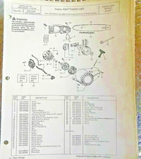 5/22/90 Poulan Pro Chainsaw Parts List Model S25AV FREE SHIPPING
