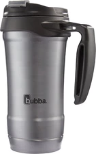 Bubba HERO Vacuum-Insulated Stainless Steel Travel Mug with Handle, 18 Oz, Gunme