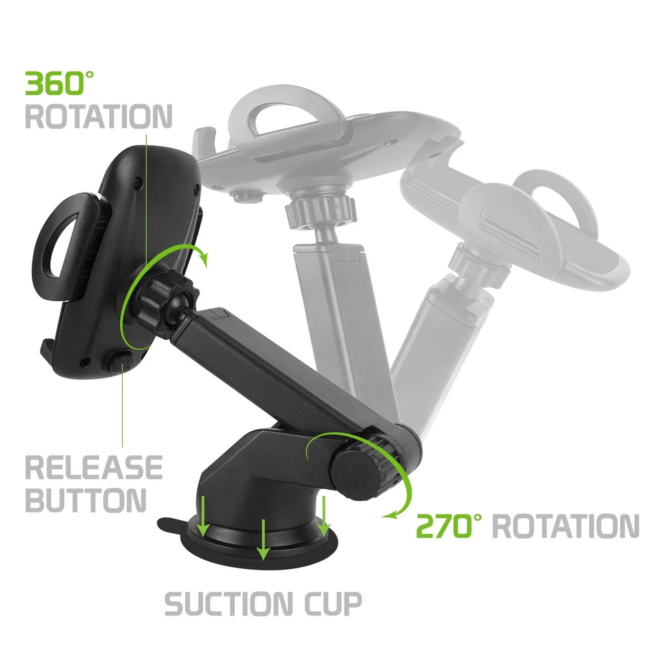 Cellet Phone Holders Mount for Your Car with Telescoping Arm Fits iPhone Android - Image 4 of 4