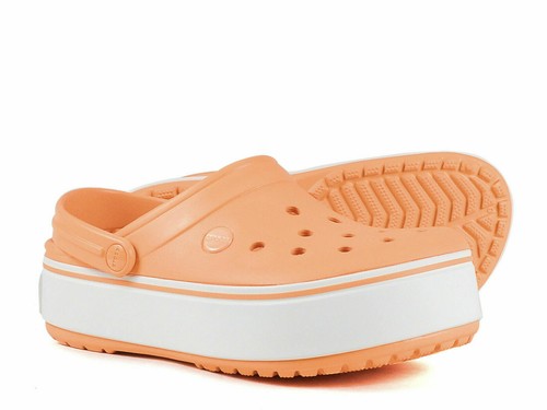 crocs orange platform
