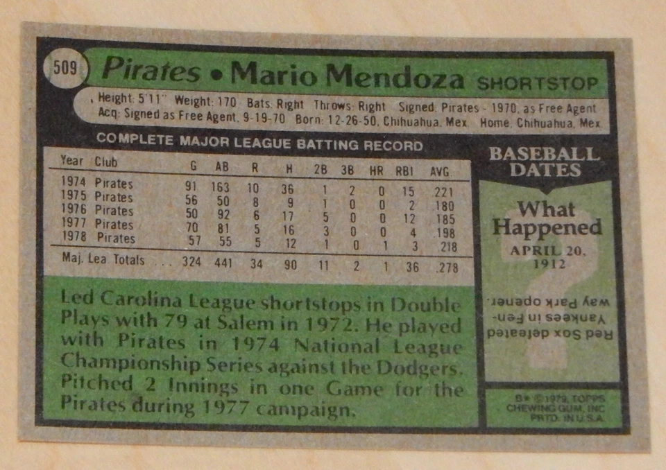 1979 Topps Pittsburgh Pirates Baseball Cards - Set of 3 - Near Mint Condition - Image 4 of 4