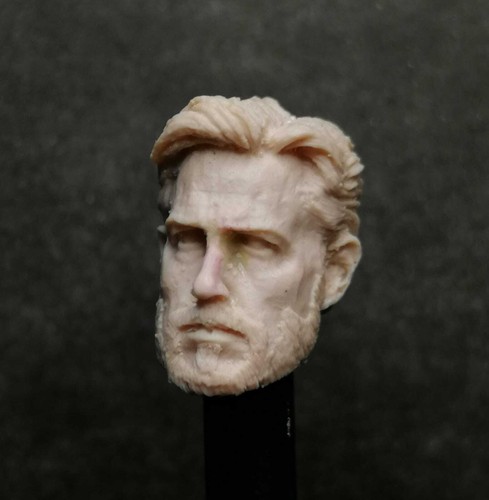 187 BEN AFLECK BRUCE WAYNE FULL BEARD custom male HEADCAST for ACTION FIGURE - 第 4/4 張圖片