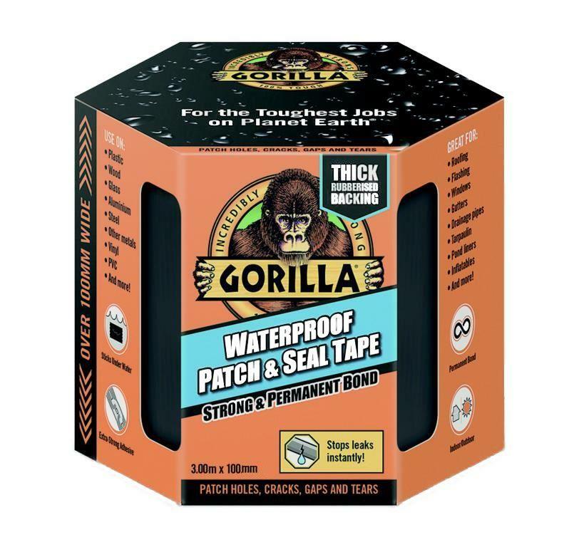 Gorilla Tape Waterproof Patch And Seal Permanent Strong Rubberised Roof