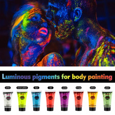 8 Colors 10Ml/Pc Face Body Art Paint UV Glow in Night Bar Halloween Party Beauty