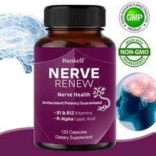 NERVE RENEW Capsules,Daily Supplement,Nerve & Brain Health