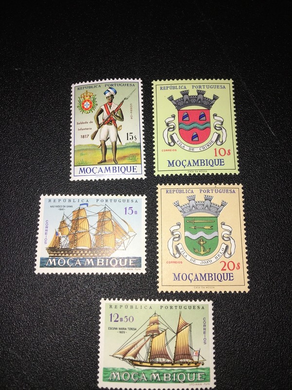 Mozambique. Various stamps. SC#s 421,422,451,452, & 477. MNH. CV $10.00. Ships.