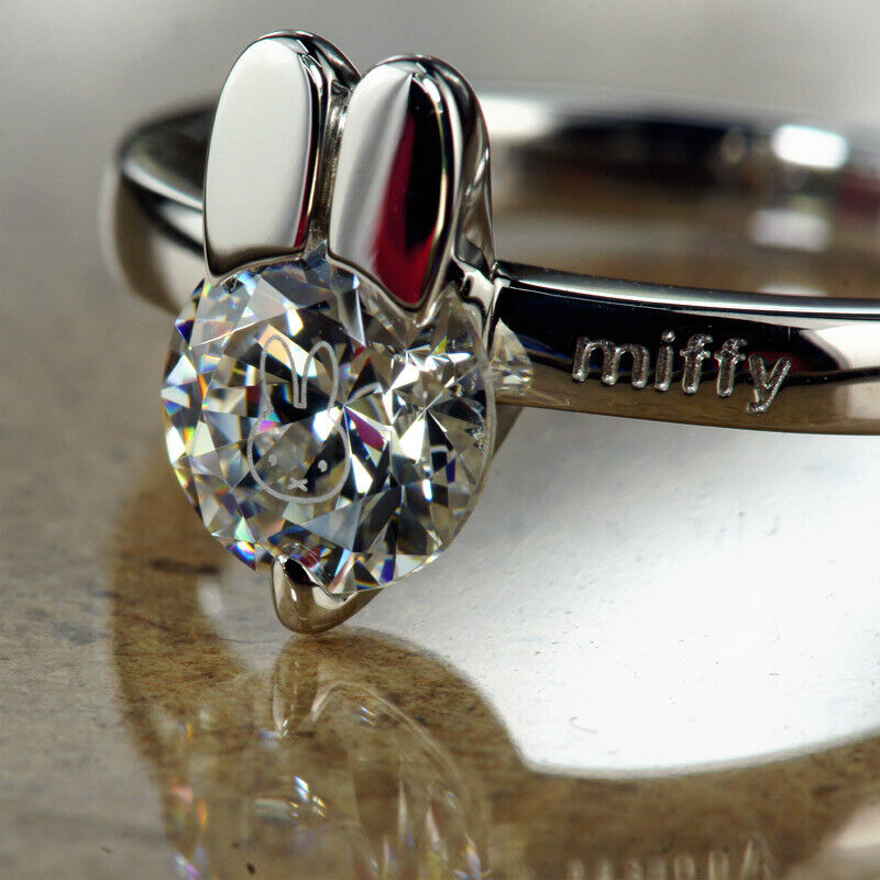 Miffy Dick Bruna Ginza Tenshodo Cut Face Ring Cubic Zirconia Miffy Dick Bruna Ginza Tenshodo Cut Face Ring Cubic Zirconia