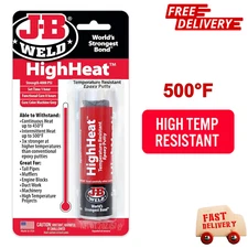 J-B Weld Highheat Temperature & High Heat Resistant Epoxy Adhesive Glue, 2 Oz