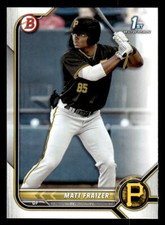 2022 Bowman #BP-91 Matt Fraizer Prospects Card Pittsburgh Pirates