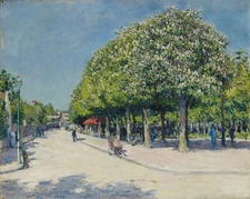 Gustave Caillebotte : Argenteuil, Funfair : 1883 : Archival Art Print