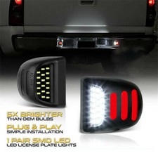 2 Led License Plate Light Red Drl Tube For Chevy Silverado For Sierra 1500 2500 2 Led License Plate Light Red Drl Tube For Chevy Silverado For Sierra 1500 2500