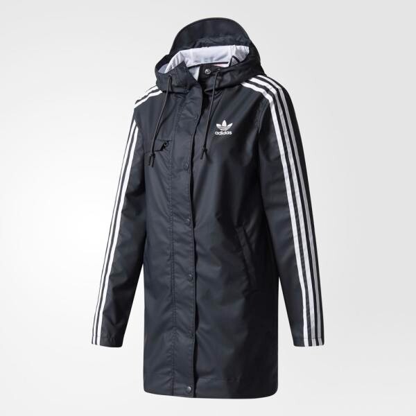 Adidas Info Poster Original Three Stripe Hooded Anorak Rain