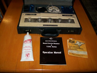Vintage maximatronix model# 03-1008 muscle exercise stimulator & T.E.N.S. system