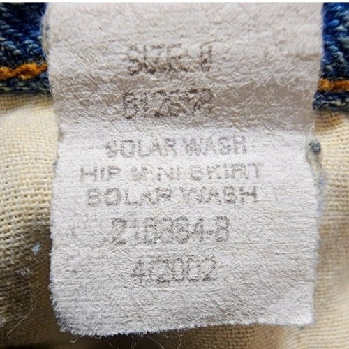 Tommy Hilfiger Denim Minirock Y2K Vintage 2002 Blue Wash Jr Größe 9 Damen 6/8 - Bild 8 von 8