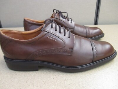 ECCO Brown Leather Cap Toe Dress Shoes Size 45 Men's 11.5 - Excellent Condition | eBay ECCO Brown Leather Cap Toe Dress Shoes Size 45 Men's 11.5 - Excellent Condition | eBay