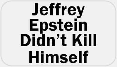 Jeffrey Epstein Didn't Kill Himself - 250 Stickers Pack 2.25 x 1.25