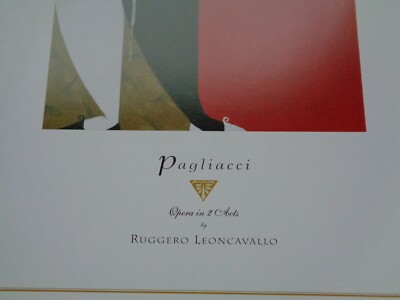 Pagliacci by Ruggero Leoncavallo Opera Music Theatre Play Poster