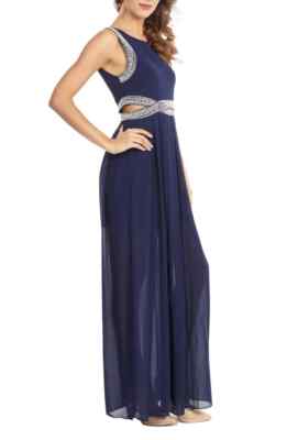 white christmas dresses MABLE Cutout Waist Backless Maxi Dress – Charming Charlie main image 0