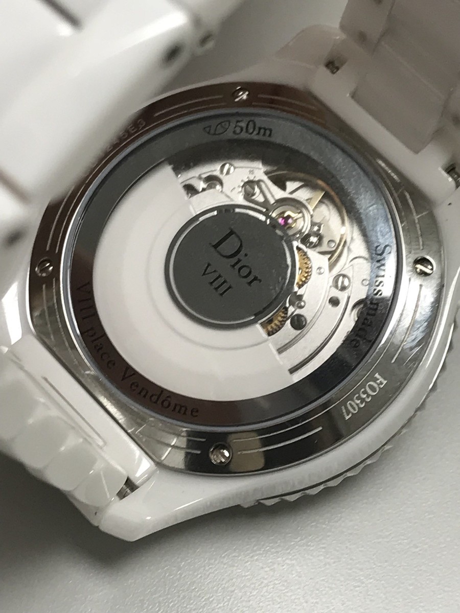 クリスチャンディオール CHRISTIAN DIOR Stainless Steel Ceramic Diamond 38mm Dior