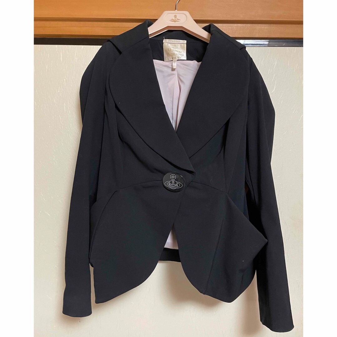 Vivienne West wood Gold Label Jacket sizeL Black USED Vivienne West wood Gold Label Jacket sizeL Black USED