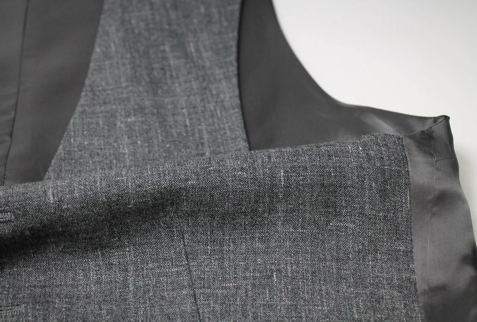 SUITSUPPLY Ferrara Waistcoat Men's UK34 Silk Linen Blended Single Breasted Vest - Image 2 of 4