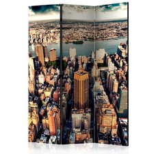 Paravent 3 Volets "Bird's Eye View of New York" 135x172cm
