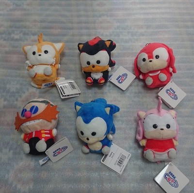 SEGA Cooro Sonic the Headhog Tails Knuckles Amy Shadow Dr.Eggman Set of 6 Mascot