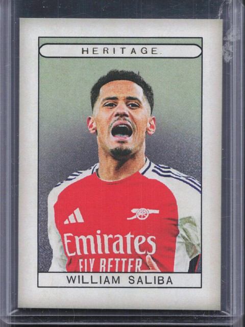 2024-25 Futera FX Arsenal FC #AHT03 William Saliba Heitage #05/15