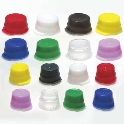 Globe Scientific 113148B Snap Cap, Blue, Polyethylene, Pk1000