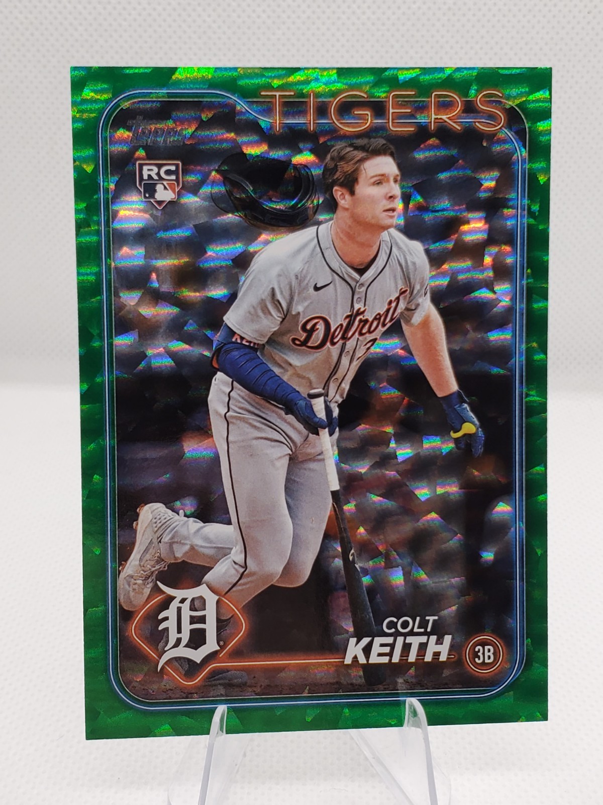 2024 Topps Update Series - Colt Keith #US73 Green Crackle Foilboard /499 (RC)