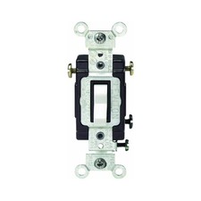 Leviton S04-CS320-2WS White Commercial Grade 3-Way AC Quiet Switches Toggle