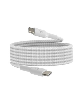 Belkin BoostCharge (6.6ft) Braided USB-C to USB-C Cable for iPhone 16, iPhone 16
