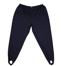 Collections Etc Pants Womens 2XL Navy Stirrup Pull On Elastic Waist Made in USA