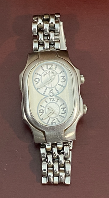Philip Stein Signature MFT Ladies Stainless Dual Time Watch  display picture 1