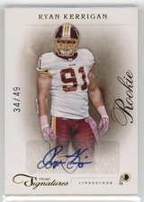 2011 Panini Prime Signatures Rookie Gold 34/49 Ryan Kerrigan #210 Auto a1b
