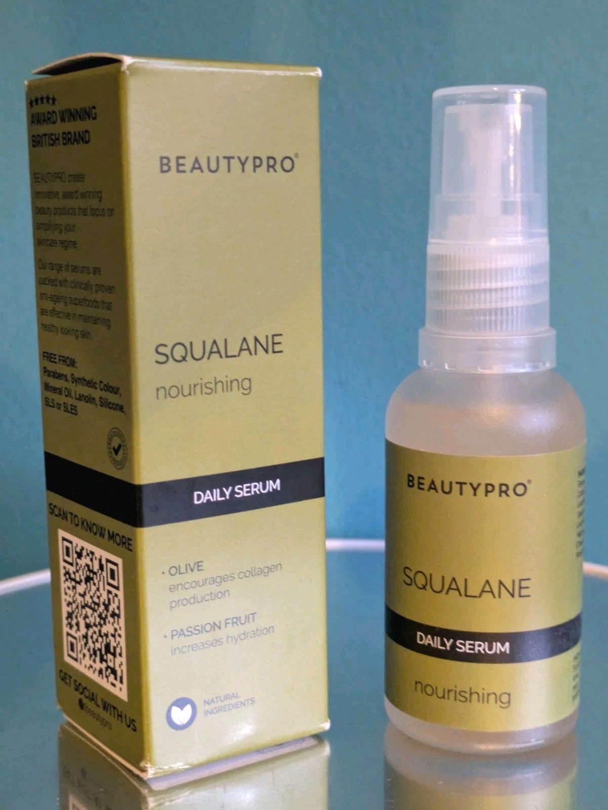 BeautyPro Nourishing Squalane Hydrating Facial Serum 30ml BNIB Boxed 💖