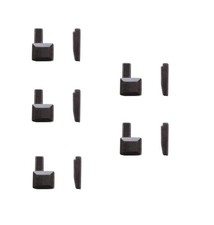 SICOLAS 10 pcs 10 Metal Zipper Retainer Box and Insertion Gunmetal