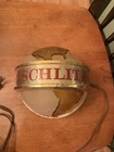 Vintage 1968 Schlitz Beer Half Globe Light Up Sign Breweriana Bar Decor 7" Works