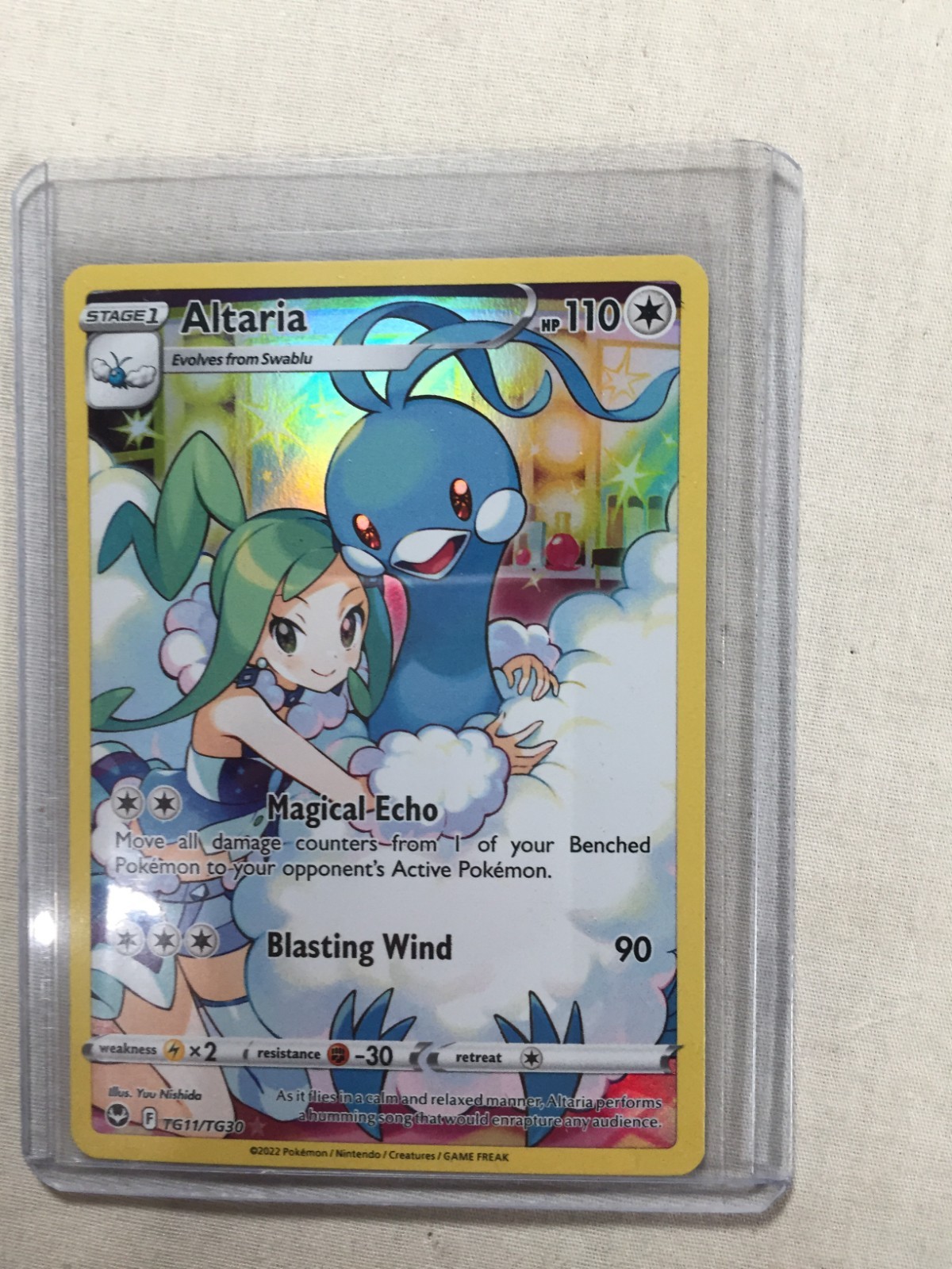 Altaria TG11/TG30 Silver Tempest Pokemon Card