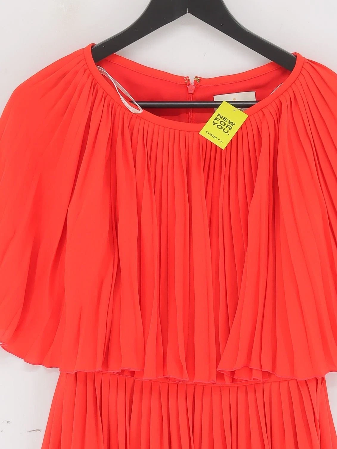Abito midi donna Kate Spade UK 6 rosso 100% poliestere linea A