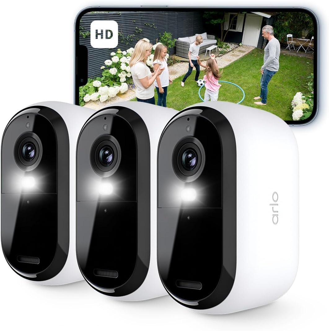 Arlo Essential 2 HD Video Security Camera Outdoor Wireless, Battery Operated