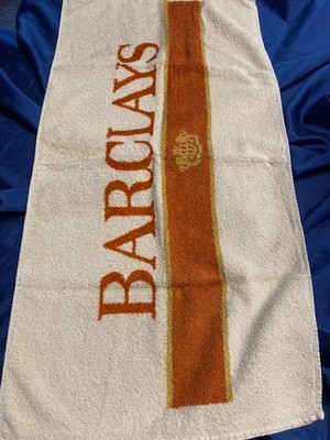 Handtuch Werbung Barclays ZIgaretten Frottier Vossen 45 x 89 cm TOP RAR